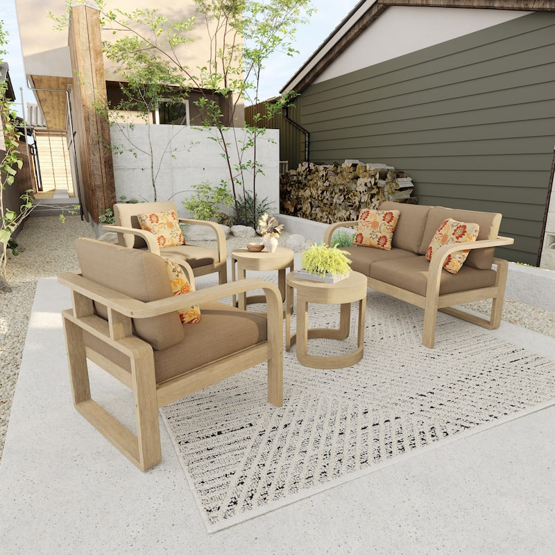 Corvus Annette 5-piece Sunbrella Outdoor Patio Furniture Set