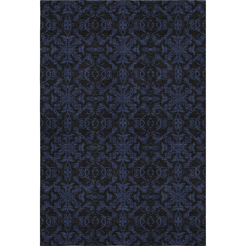 Premium Washable Super Soft Dark Traditional Mayfield Rug