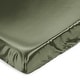 preview thumbnail 1 of 4, Sweet Jojo Designs Dark Green Boy Girl Gender Neutral Satin Fitted Crib Sheet Solid Color Hunter Forest Olive for Woodland Camo