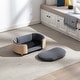 preview thumbnail 11 of 29, Velvet Cushion Chair With Solid Wood legs and Bent Wood Back/Pet Sofa