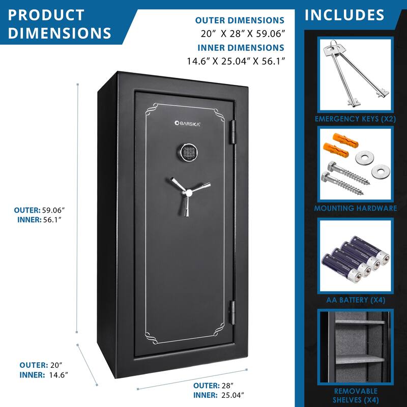 11.87 Cubic Ft Tall Fireproof Safe Vault