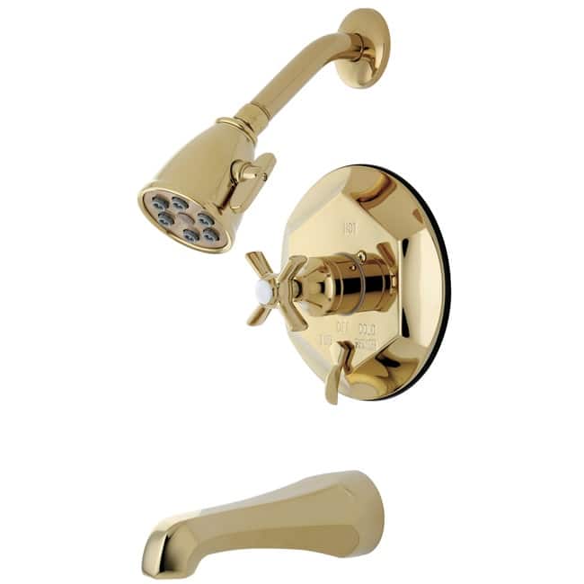 Kingston Brass Millennium Tub and Shower Trim Package with 2.5 GPM - Polished Brass