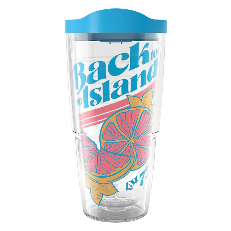 Tervis Margaritaville - Back to the Island Made in USA Double Walled Insulated Travel Tumbler, Classic - 24oz