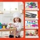 preview thumbnail 3 of 4, Kids Play Dish Set, 27 Piece Tableware Dish Set with Drainer for Kitchen Playset and Pretend Food, Toys for Boys and Girls