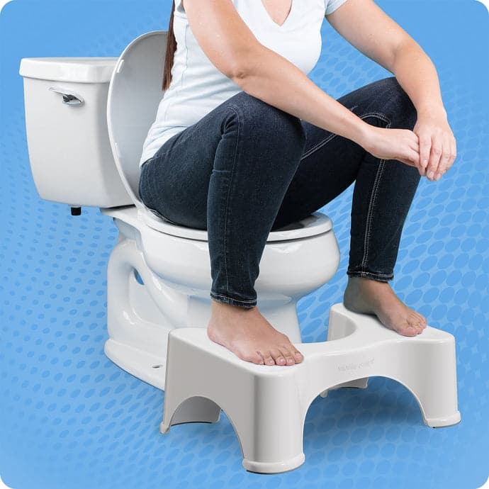 Squatty Potty The Original Bathroom Toilet Stool, 7 Inch Height, White