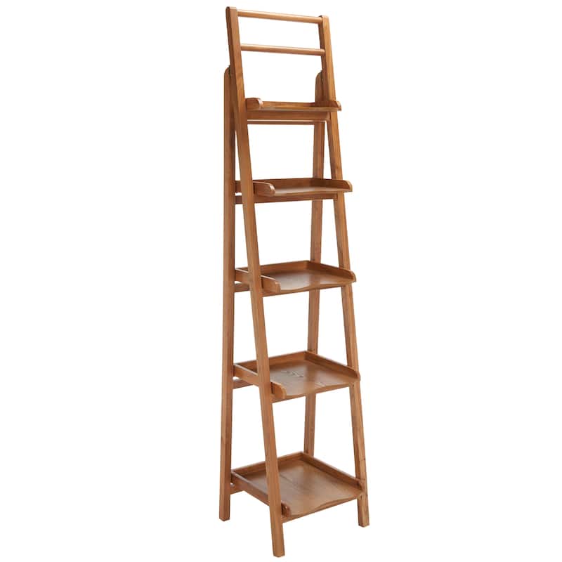 SAFAVIEH Ricca Distressed Ivory Leaning Etagere - 16.5" x 15" x 71.3" - 17Wx15Dx71H