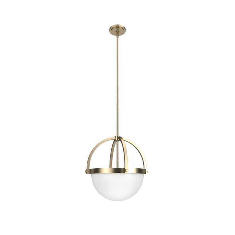 Hunter Wedgefield 3 Light Orb Pendant - Island, Dining Room - Transitional, Contemporary