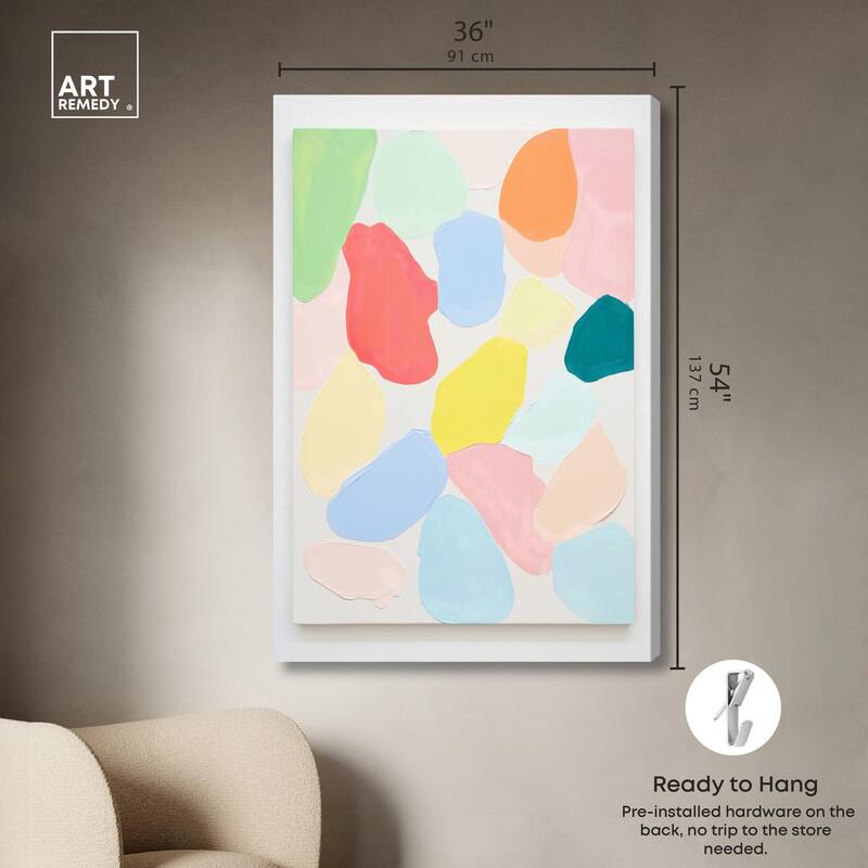 Sorbet Smudges II Canvas by Art Remedy, Gallery Wrapped