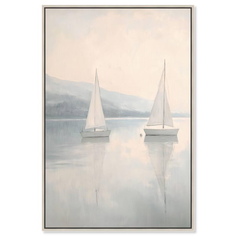 Dreaming of Sails II Canvas by Art Remedy - Silver - 10" x 15"