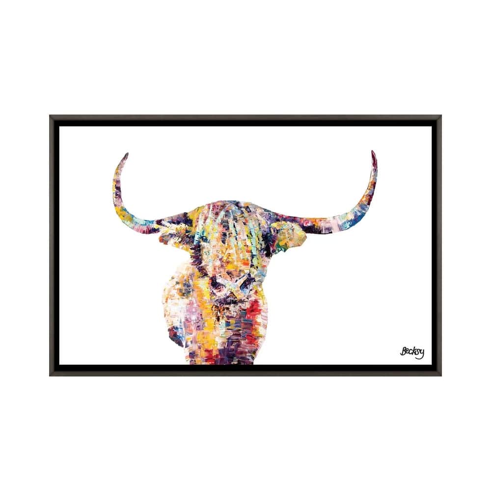 iCanvas "Highland Cow" by Becksy Framed