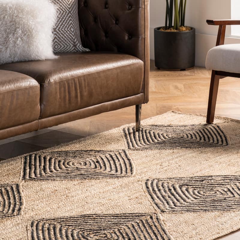 Axel Diamond Jute Area Rug