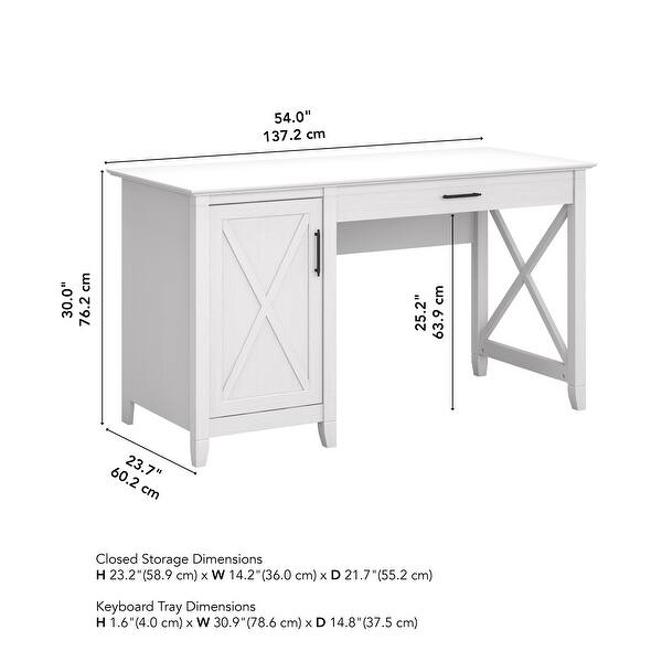 Key West Computer Desk Key West 54W Computer Desk with Storage by Bush Furniture - Bed Bath ...