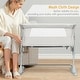 preview thumbnail 21 of 39, Travel Portable Baby Bed Side Sleeper Bassinet Crib with Carrying Bag - 38" x 19.5"-27.5" x 26.5"-34" (L x W x H)