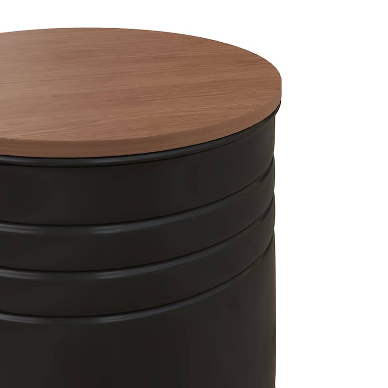 Nesting Storage Ottomans Set of 2 with Lids, Hidden Space