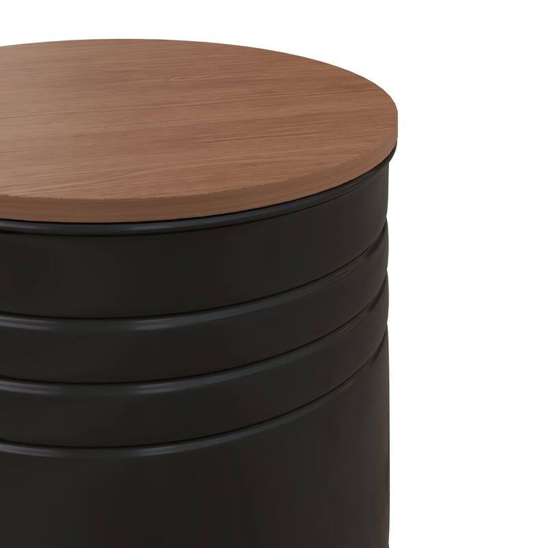 Nesting Storage Ottomans Set of 2 with Lids
