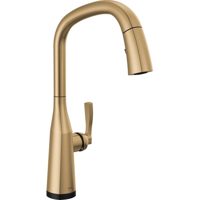 Delta Stryke 1.8 GPM Pull-Down Kitchen Faucet with On/Off Touch - Lumicoat Champagne Bronze