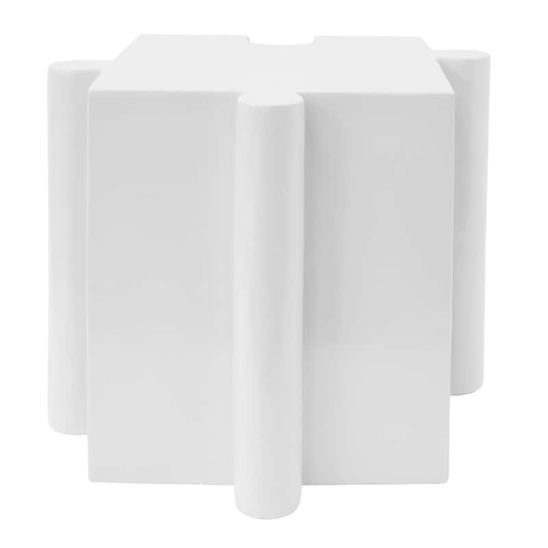 Christopher Knight Home - Sandy Puzzle Art Modern Outdoor Side Table with Modular Convex Edge Design