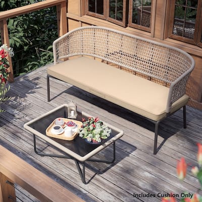 Pellebant Outdoor Settee Bench Cushion for Patio Swing Loveseat - 1PC