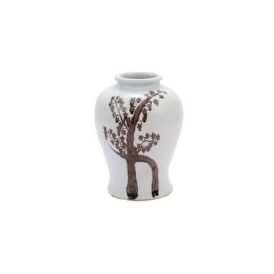 Twisted Tree Flaring Rim Dynasty Decorative Jar