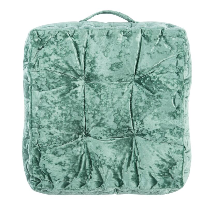 SAFAVIEH Helyn Square Tufted Velvet Floor Pillow