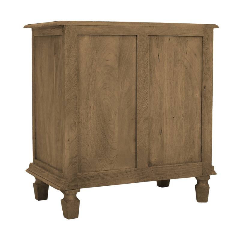 Sandblasted Brown 1 Drawer 28 in. W Nightstand with Sturdy Hardware and Ample Storage
