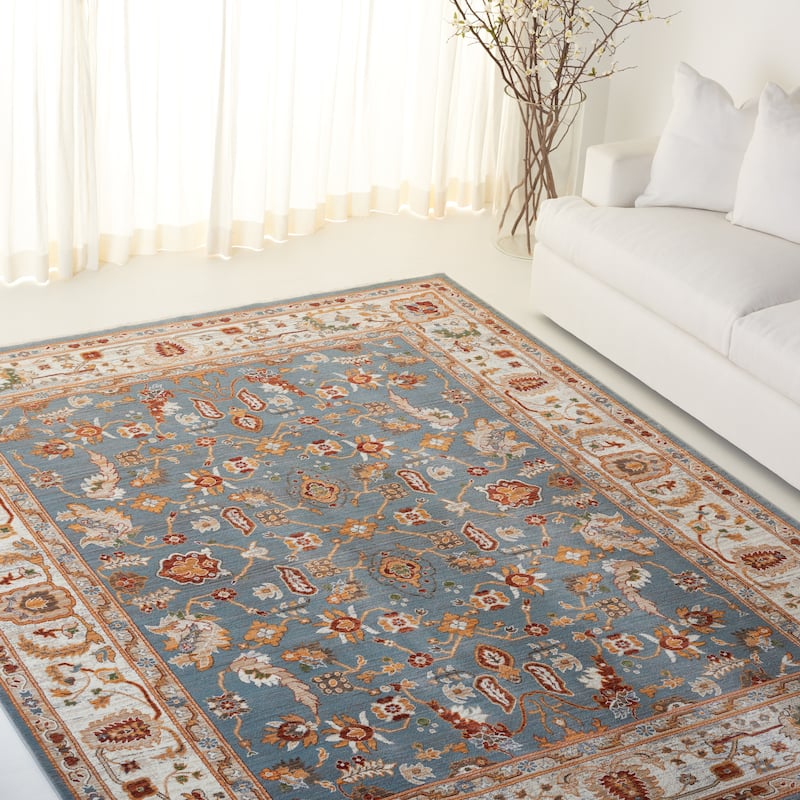 SAFAVIEH Lauren Ralph Lauren Micheline Traditional Rug - 7'9" x 9'6" - Blue/Ivory