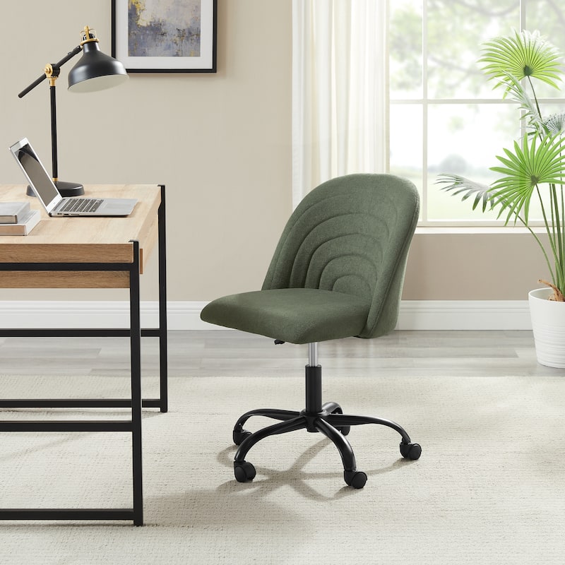 Linon Skyla Adjustable Height Swivel Office Chair - Olive