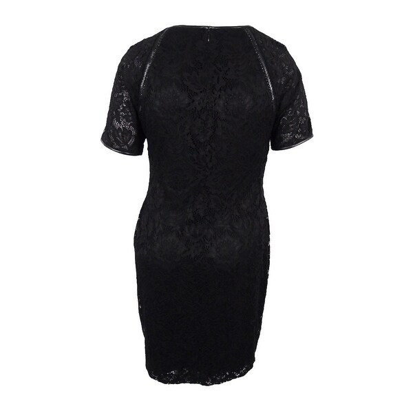 ralph lauren lace trim dress