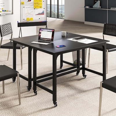 1/2/4PCS Conference Table Rolling Seminar Table Meeting Study Desk