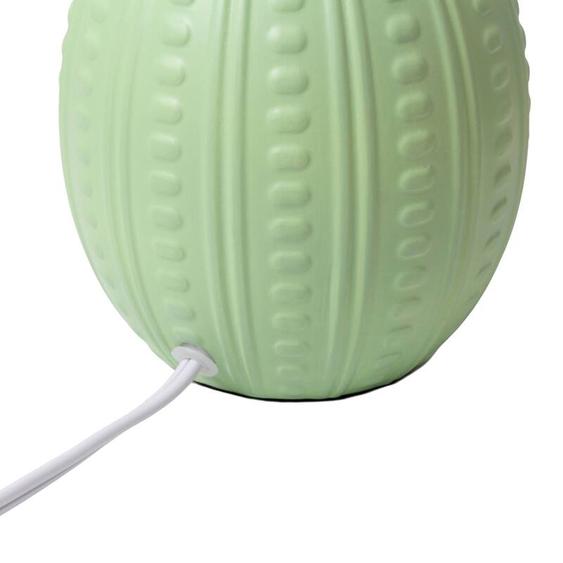 Mini Oval Table Lamp with Tapered Shade - 12.5" - Sage Green