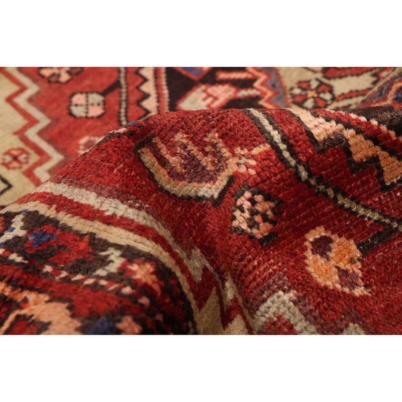 ECARPETGALLERY Hand-knotted Andelz Red Wool Rug - 4'5 x 7'7