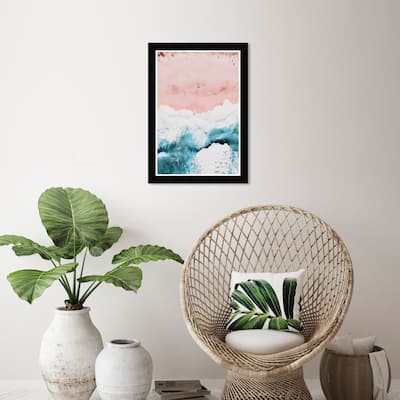 Wynwood Studio Prints Nautical and Coastal California Pink II Blue and Teal Nautical & Coastal Wall Art Canvas Print
