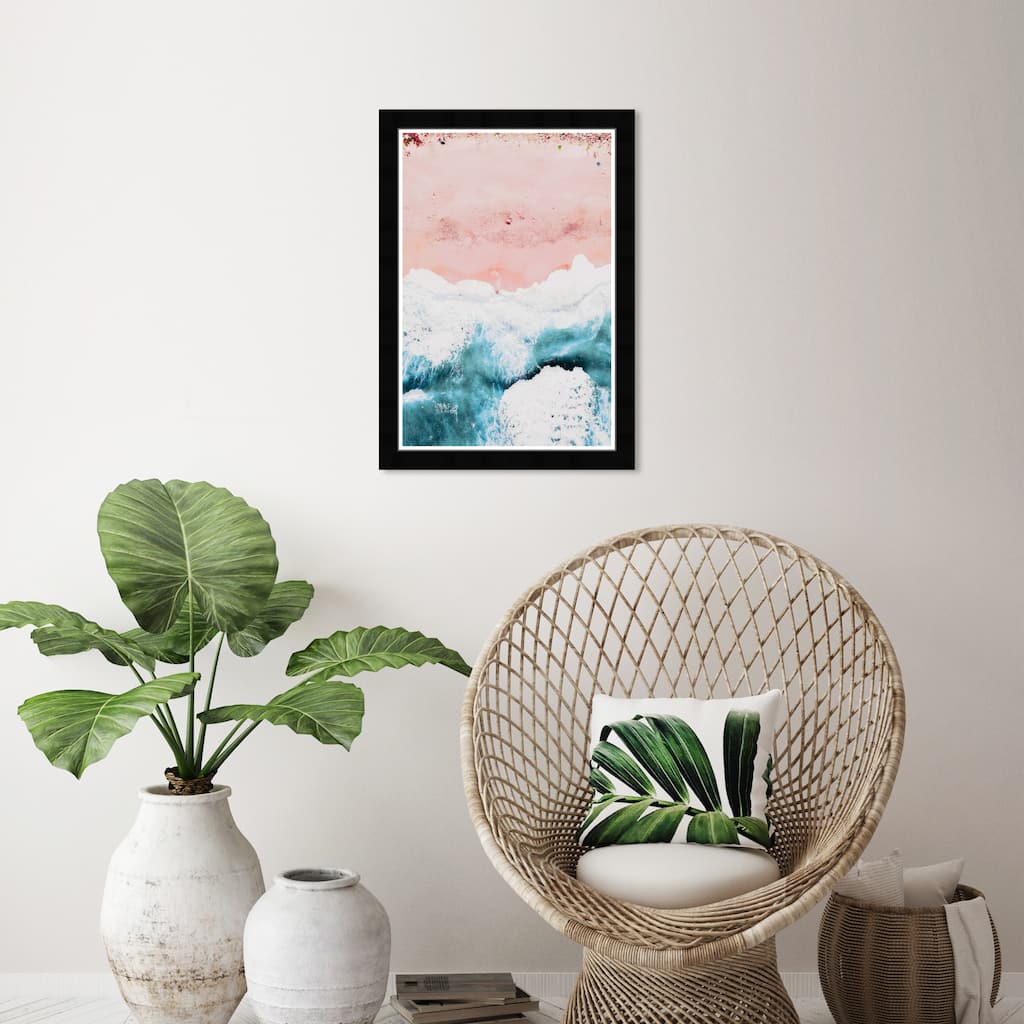 Wynwood Studio Prints Nautical and Coastal California Pink II Blue and Teal Nautical & Coastal Wall Art Canvas Print