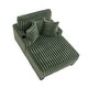 preview thumbnail 9 of 53, 41.7" W Upholstered Plush Corduroy Chaise Lounge with Pillows