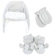preview thumbnail 1 of 0, Hudson Baby Unisex Baby Trapper Hat, Mitten and Bootie Set, Gray Elephant 0-6 Months - Gray Elephant