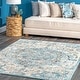 preview thumbnail 3 of 8, Nuloom Bohemian Medallion Area Rug 5' x 7'5" - Turquoise - Rectangle