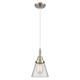 Option Clear Shade / Brushed Satin Nickel