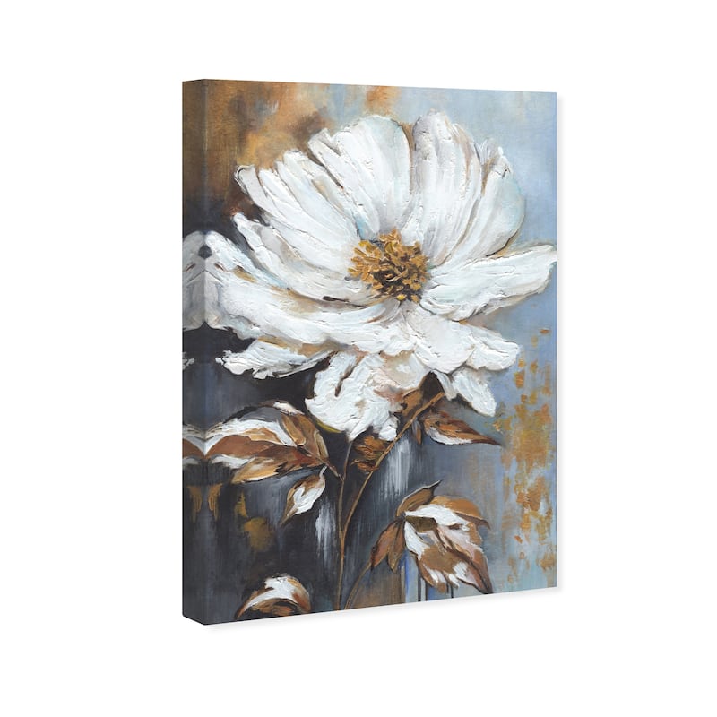 Wynwood Studio Canvas Floral and Botanical Doll Memories - Radiant Melody White and Farmhouse Wall Art Canvas Print