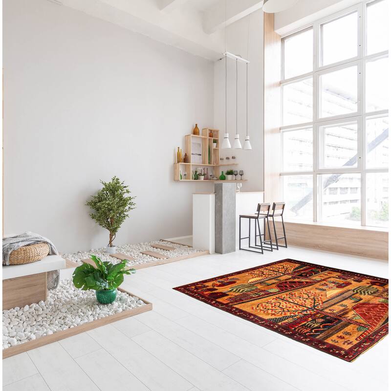 Teimani Brown Rug 2'11" x 4'3" - 2'11 x 4'3
