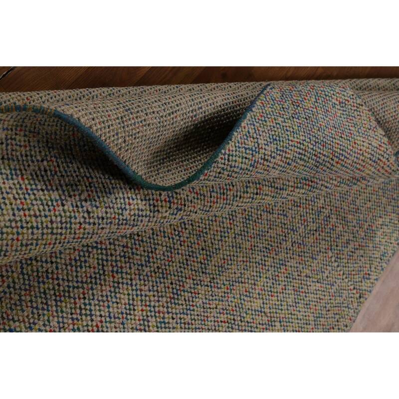 All-Over Moroccan Oriental Area Rug Handmade Wool Carpet - 4'11" x 7'8"