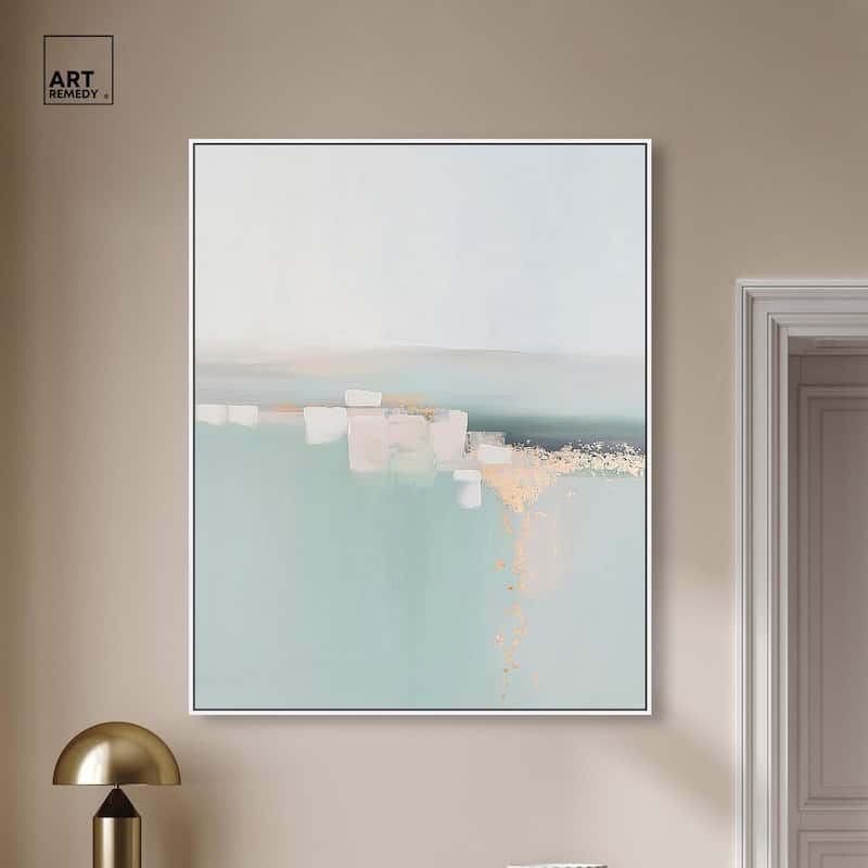 Shimmering Calm Canvas by Art Remedy