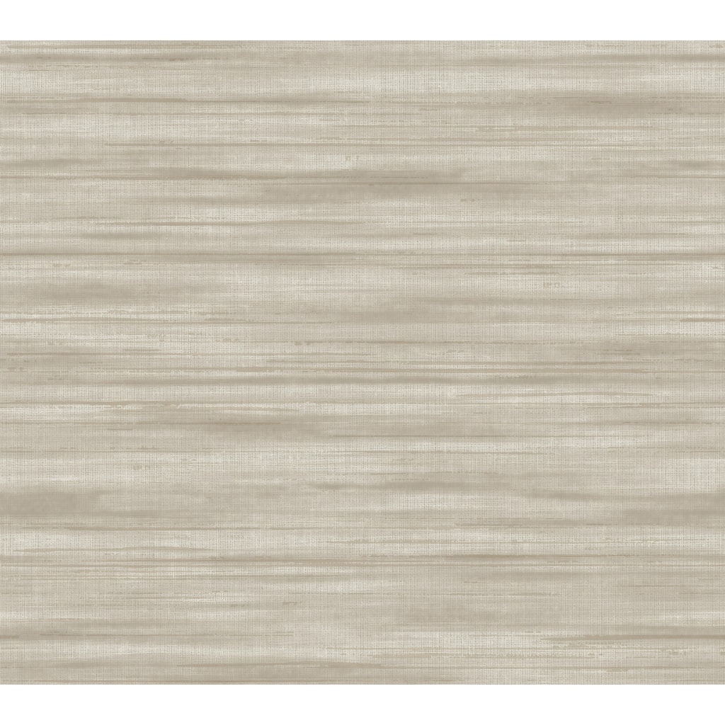 Ronald Redding Brushed Linen Taupe Wallpaper