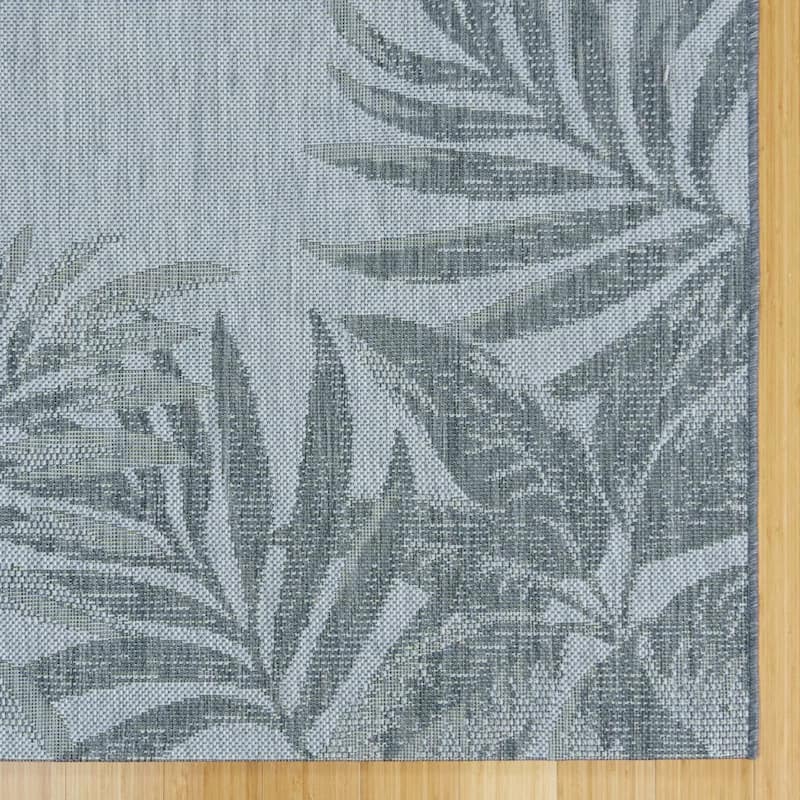 Gertmenian Solterra Nautical Coastal Tropical Weather Resistant Polypropylene Flatweave Indoor/ Outdoor Area Rug Collection
