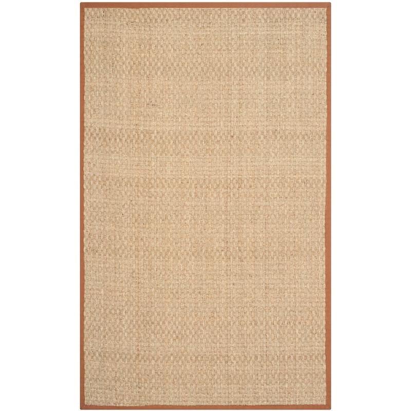 SAFAVIEH Natural Fiber Zymryd Basketweave Seagrass Rug - 6' x 9' - Natural/Brown