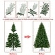 preview thumbnail 12 of 15, Yaheetech Pre-lit Spruce Artificial Hinged Holiday Christmas Pine Tree