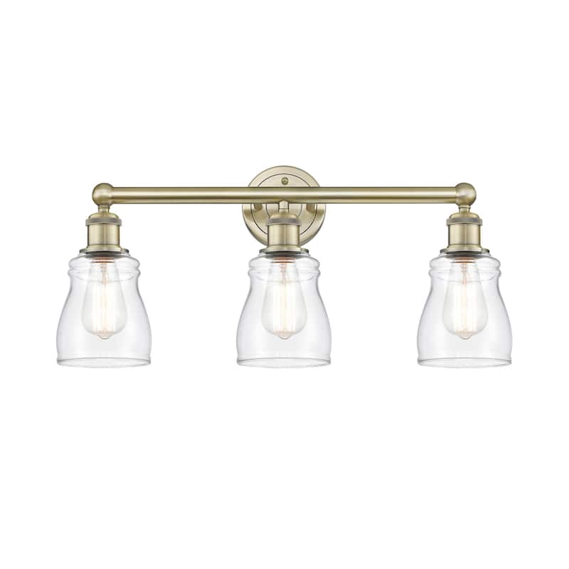 Innovations Lighting 616-3W-12-23 Ellery Vanity Ellery 3 Light 23" - Antique Brass / Clear