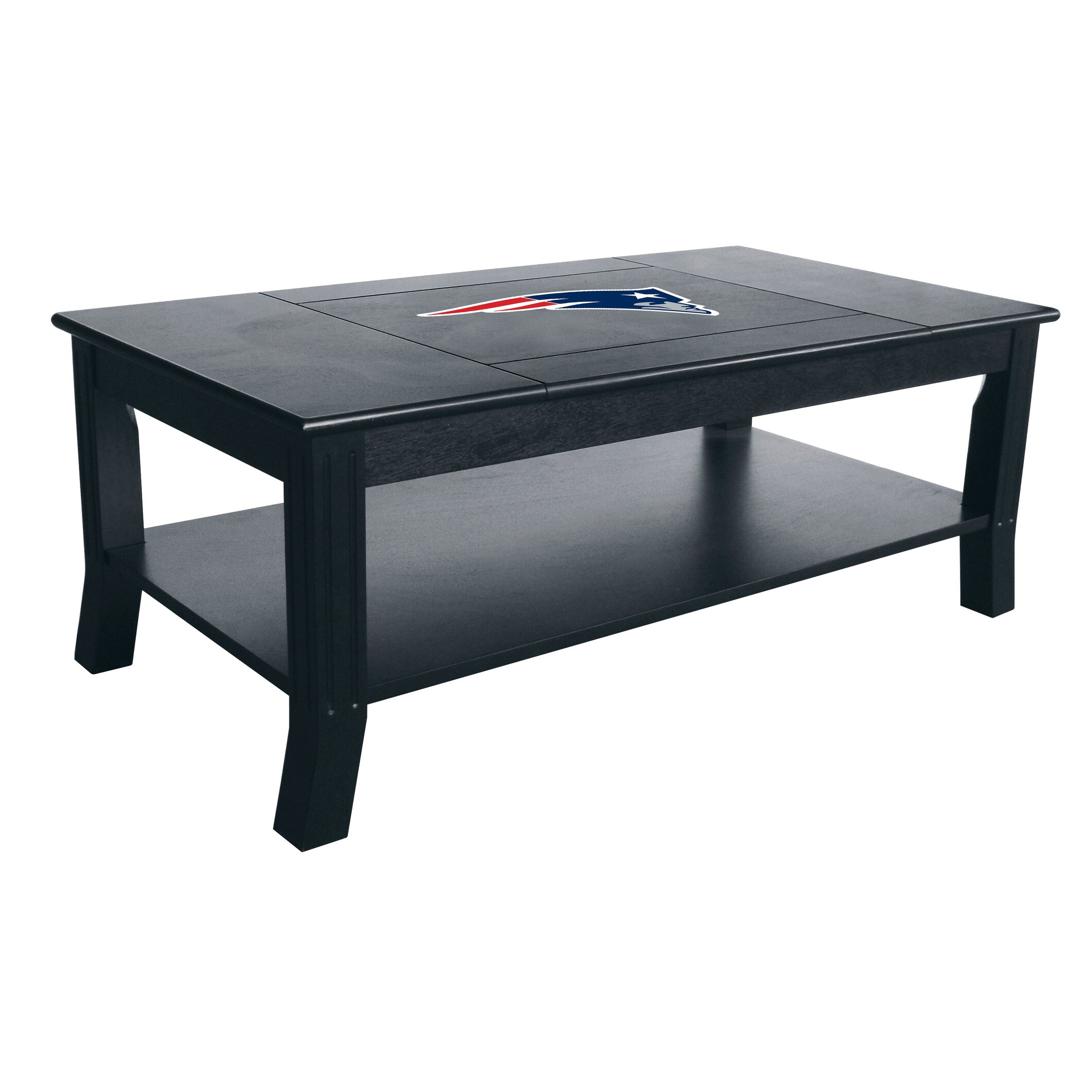 Shop Coffee Table W Reversible Logo Panel Plain Or Logo D Nfl New England Patriots Overstock 27215005