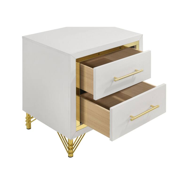 Lucia 2-drawer Nightstand Bedside Table