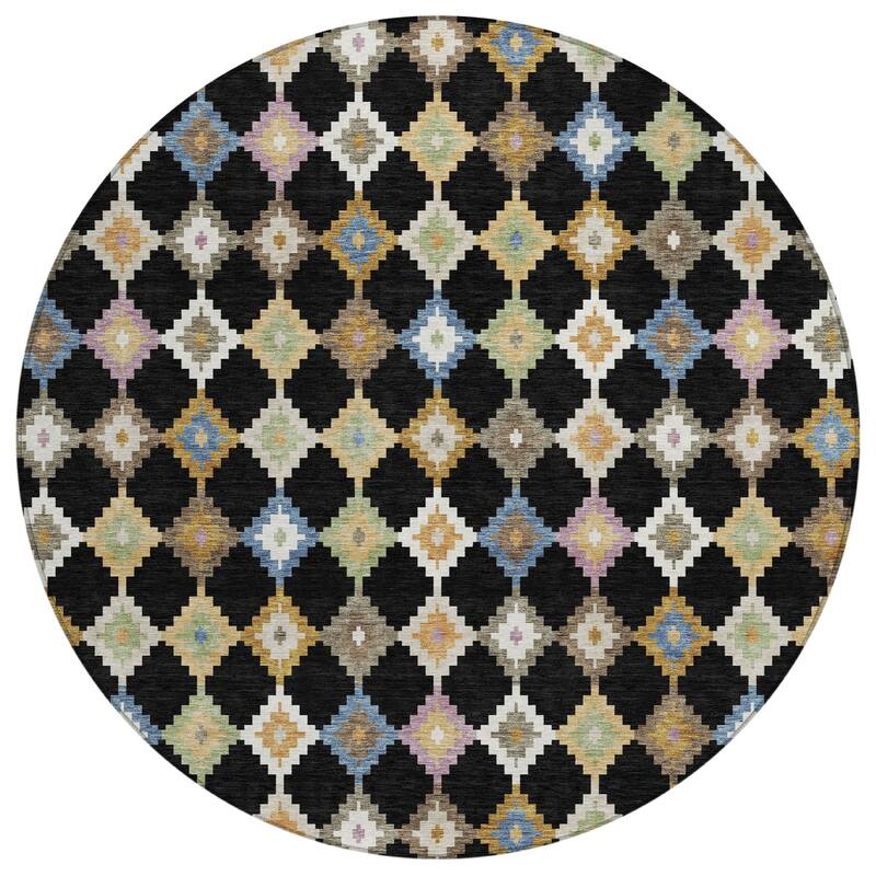 Machine Washable Indoor/ Outdoor Global Ahmet Chantille Rug