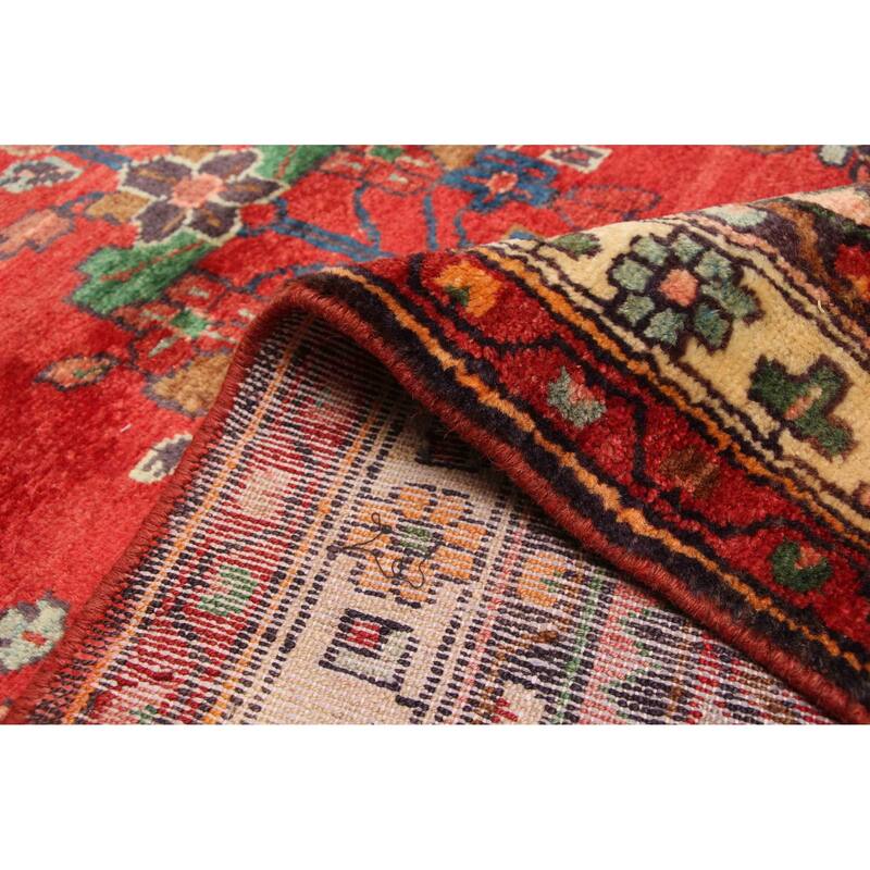 ECARPETGALLERY Hand-knotted Andelz Red Wool Rug - 3'8 x 16'10